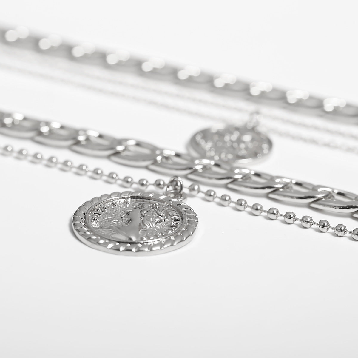 Geometric Multilayer Necklace